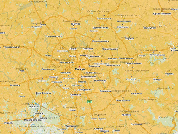 Билайн зона покрытия московская область карта
