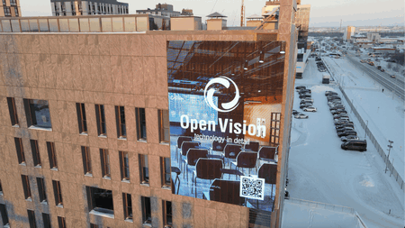 Компания OpenVision оснастила административное здание АО «Ачимгаз» медиафасадом