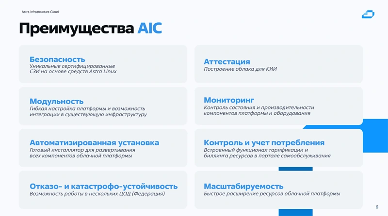 Презентация платформы Astra Infrastructure Cloud