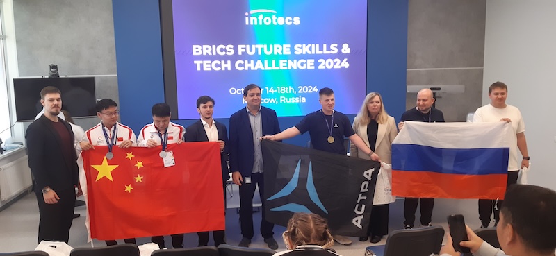 Победители очного формата конкурса BRICS Future Skills & Tech Challenge 2024 по навыкам в ИБ