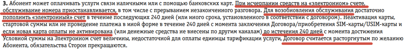 Условия расторжения договора Условия расторжения договора