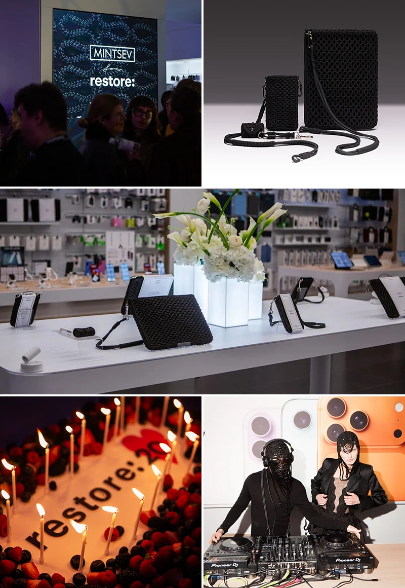 restore: и MINTSEV презентовали авангардную капсулу аксессуаров для гаджетов restore: и MINTSEV презентовали авангардную капсулу аксессуаров для гаджетов