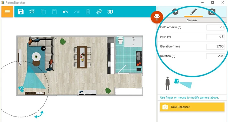 Скриншот программы RoomSketcher