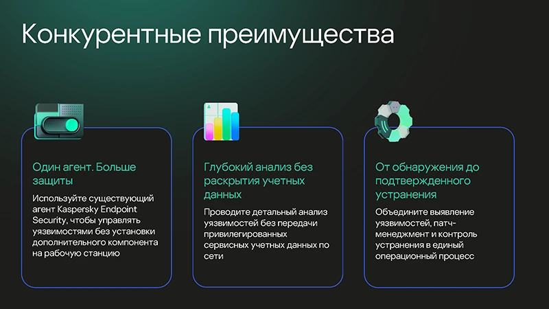 Конкурентные преимущества Kaspersky VM Конкурентные преимущества Kaspersky VM