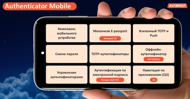 Мобильное приложение Authenticator Mobile Мобильное приложение Authenticator Mobile